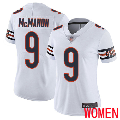 Chicago Bears Limited White Women Jim McMahon Road Jersey NFL Football #9 Vapor Untouchable